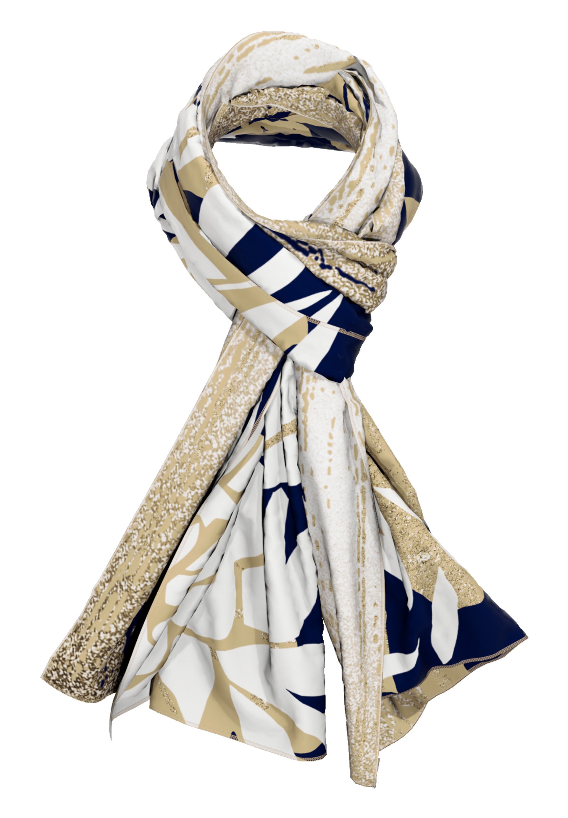 Tuch NEW INSPIRATION mit grafischen Elementen