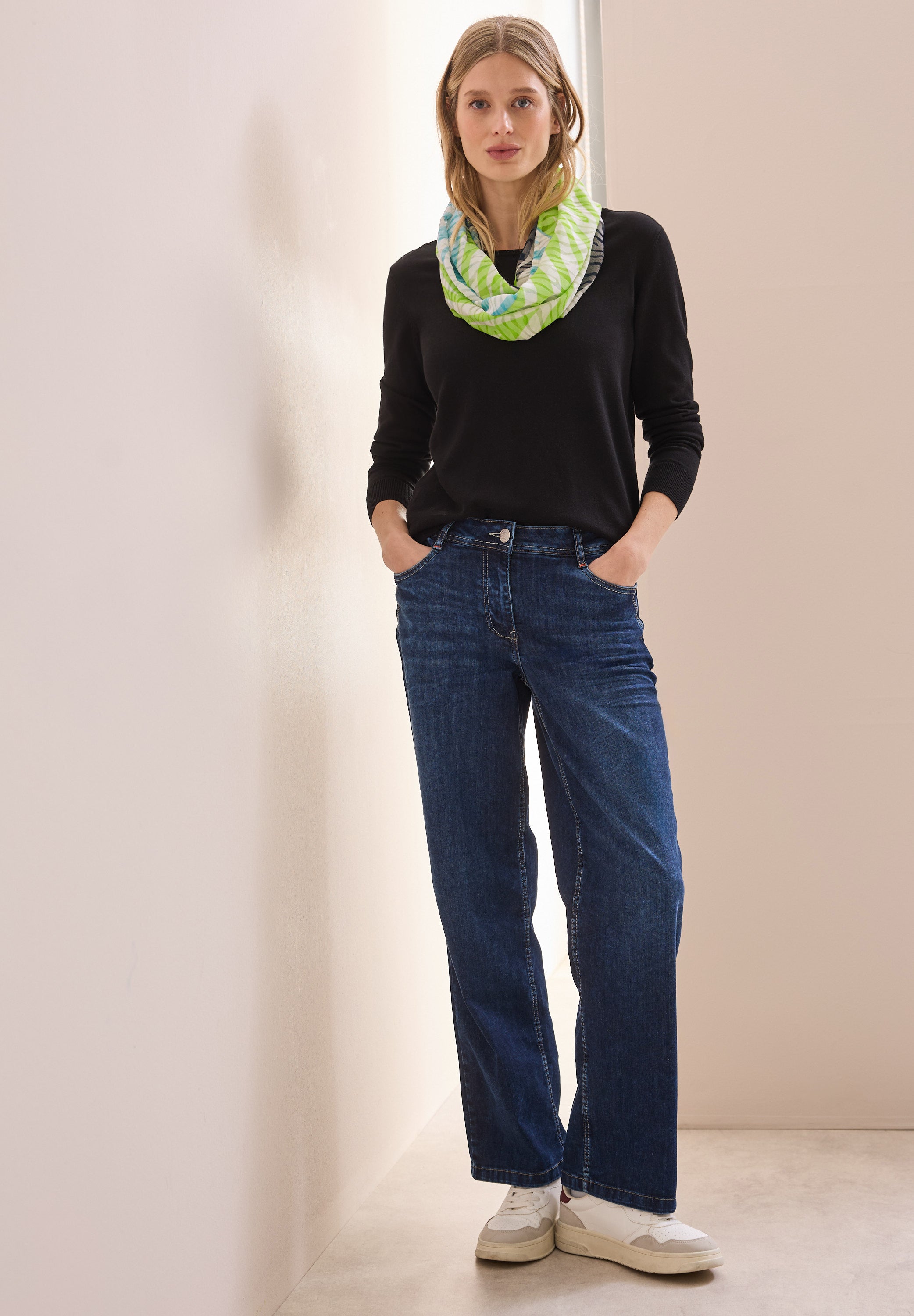 Gemusterter Loop Schal