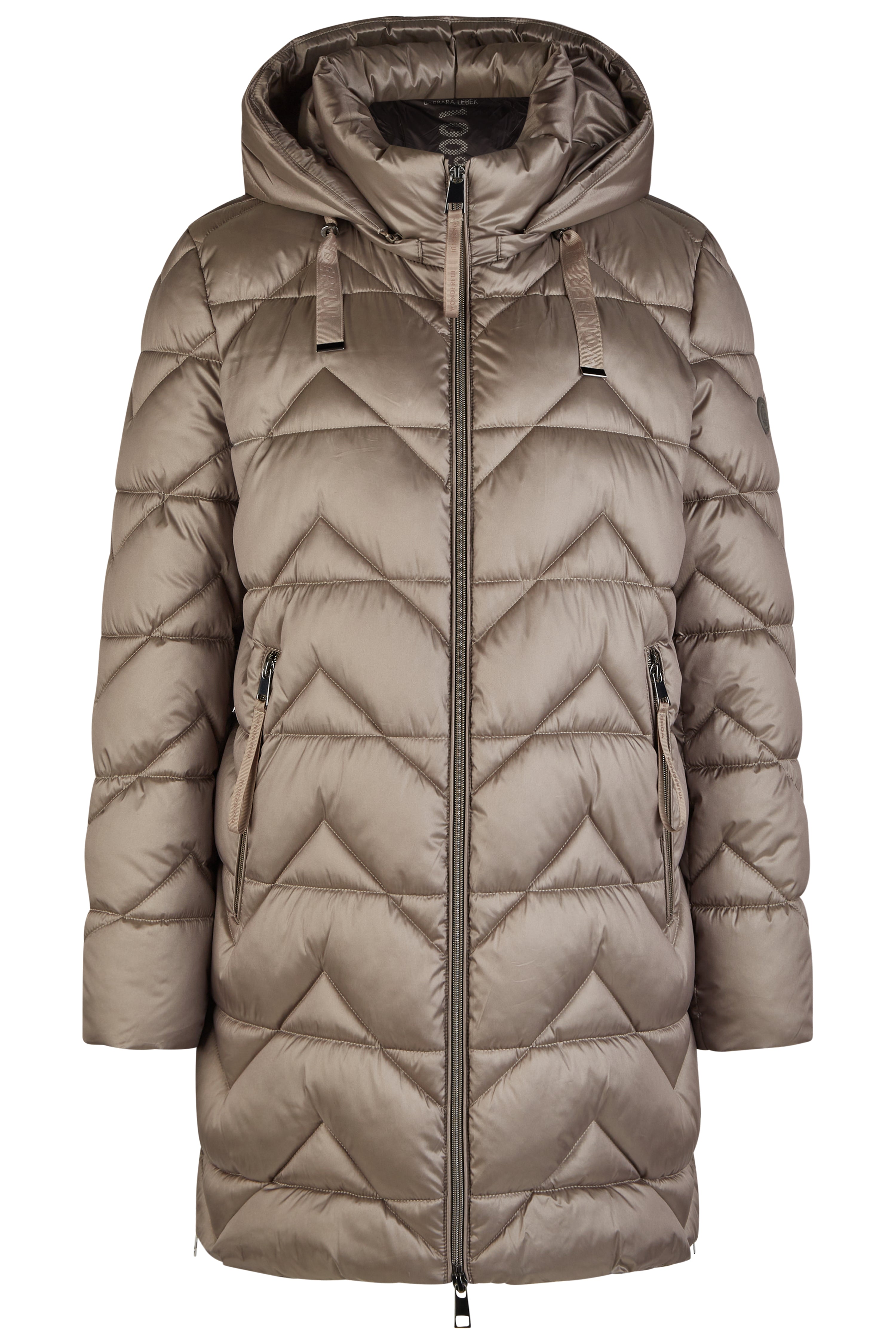 Kurzmantel Down Free mit Kapuze