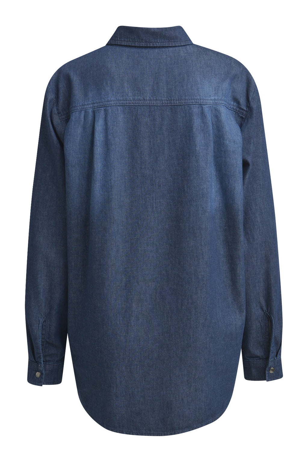Blouse w collar + placket a cf, chest pockets, 1/1 sleeves