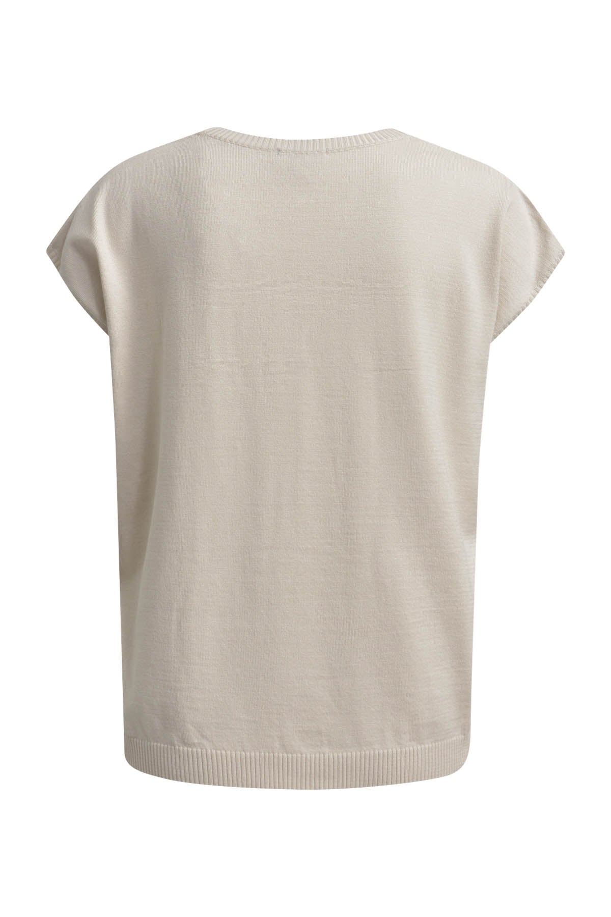 knitted top with roundneck