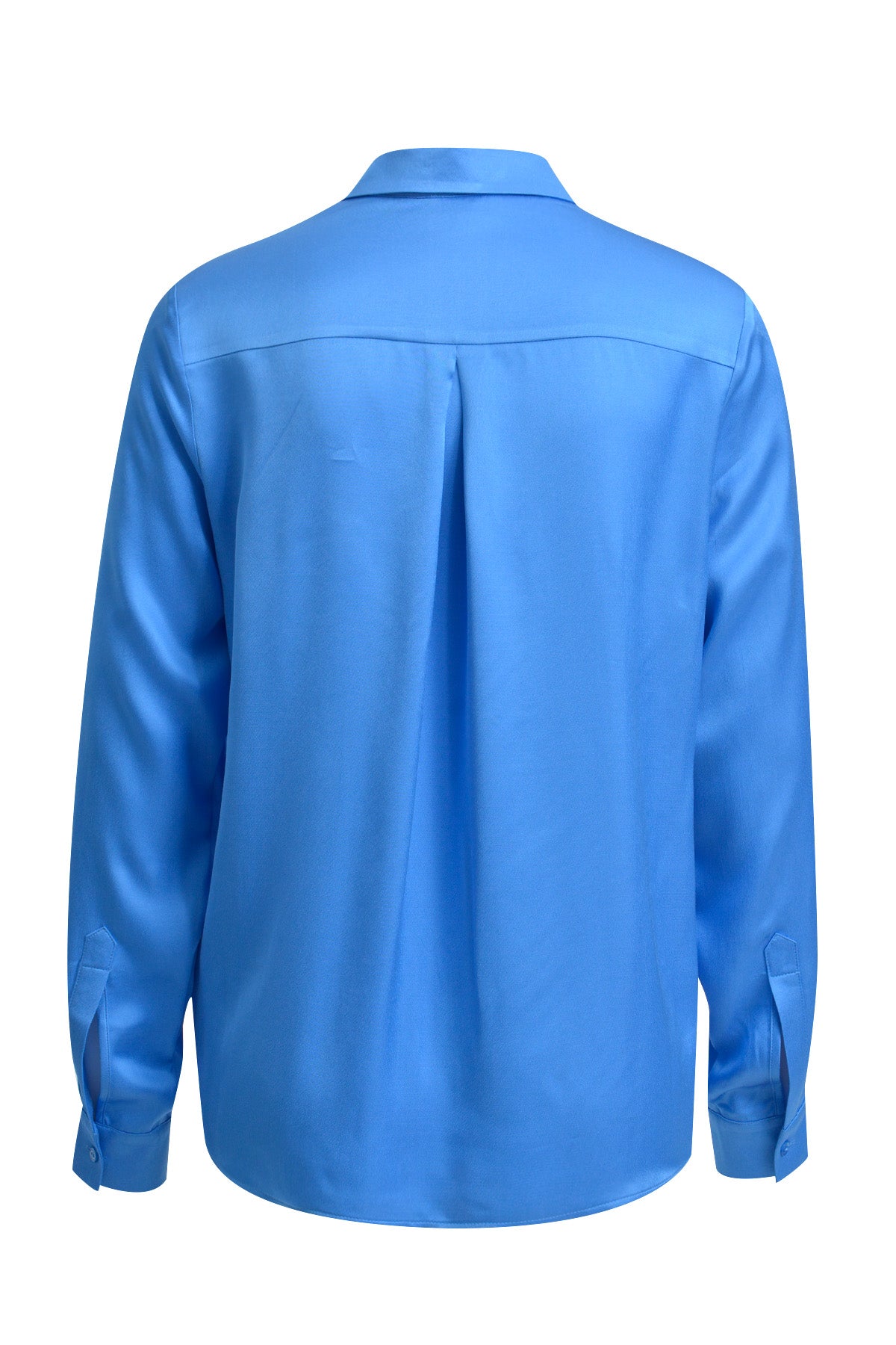 Blouse w collar and placket + 1/1 sleeves