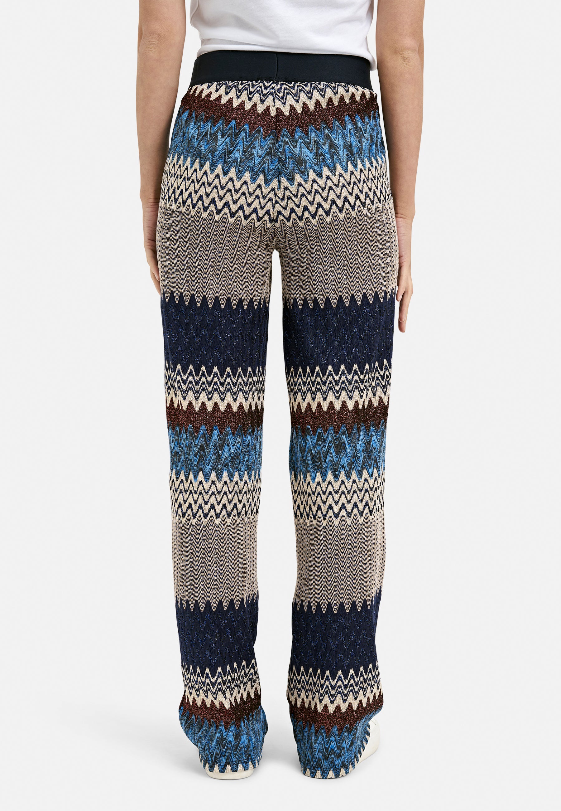 Pants w elastic wb and wide legs