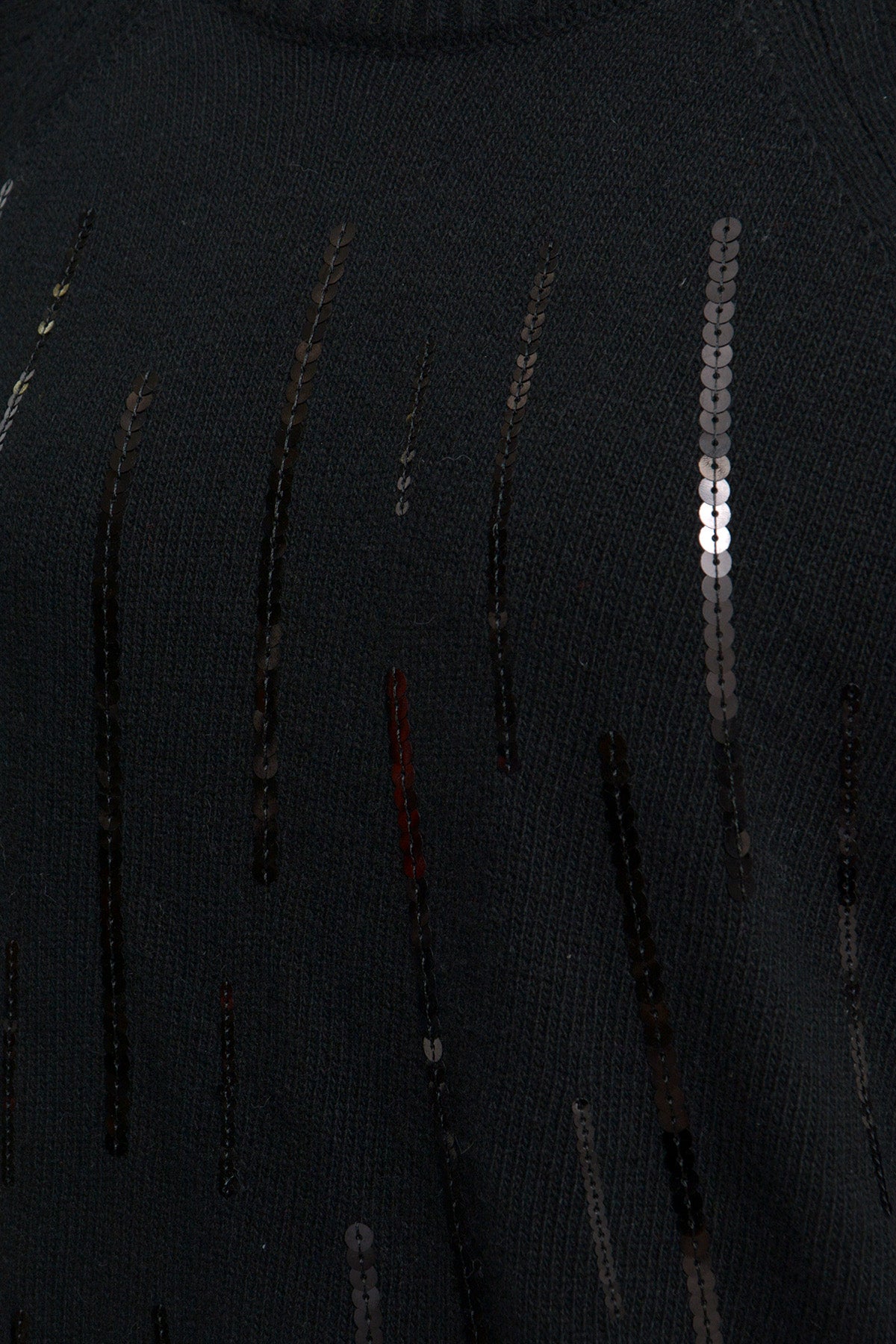 Pullover w turtleneck, oversized shoulder, wide 1/1 sleeves + seq