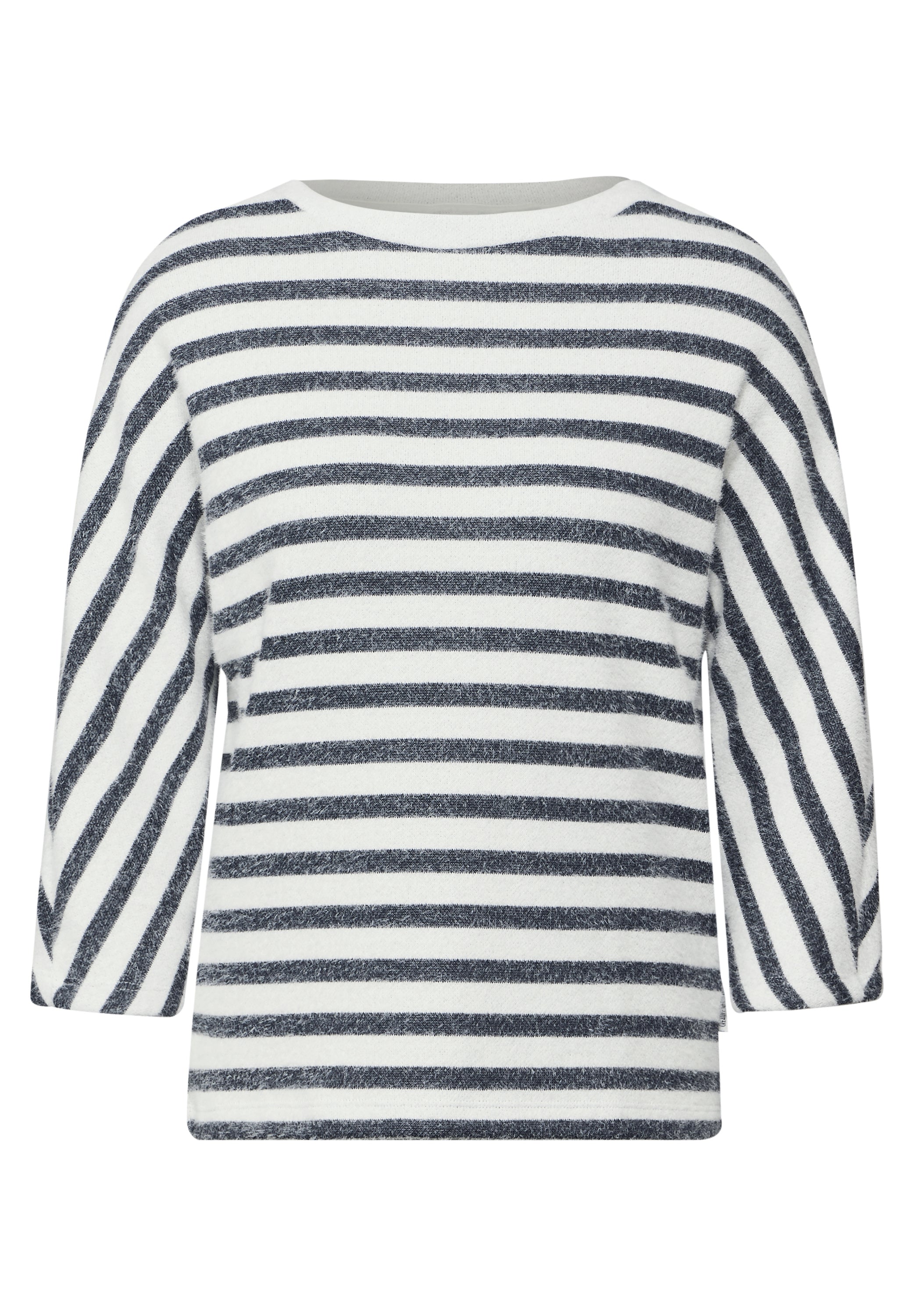 Gestreiftes Federgarn Shirt