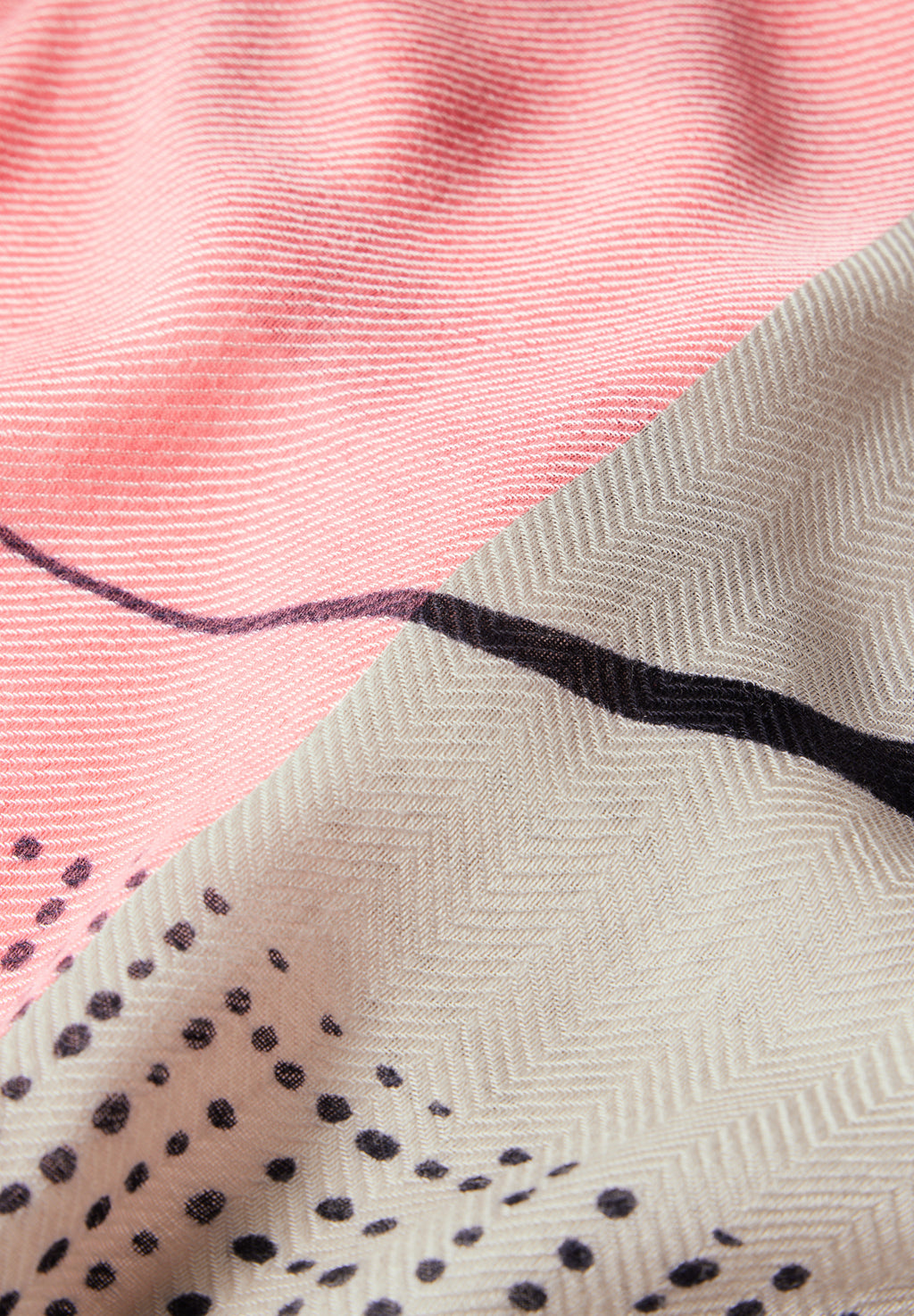 Strukturtuch mit Print