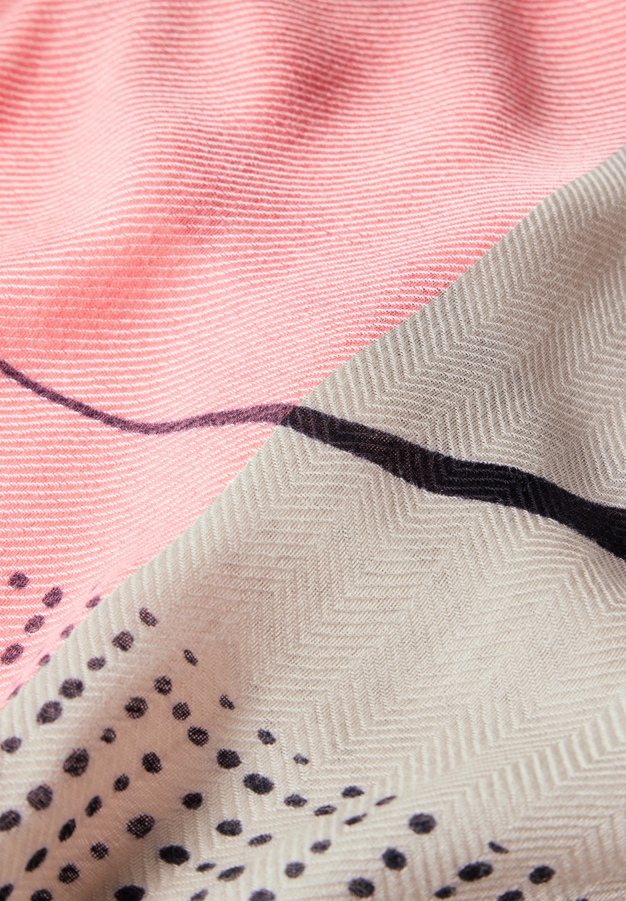 Strukturtuch mit Print