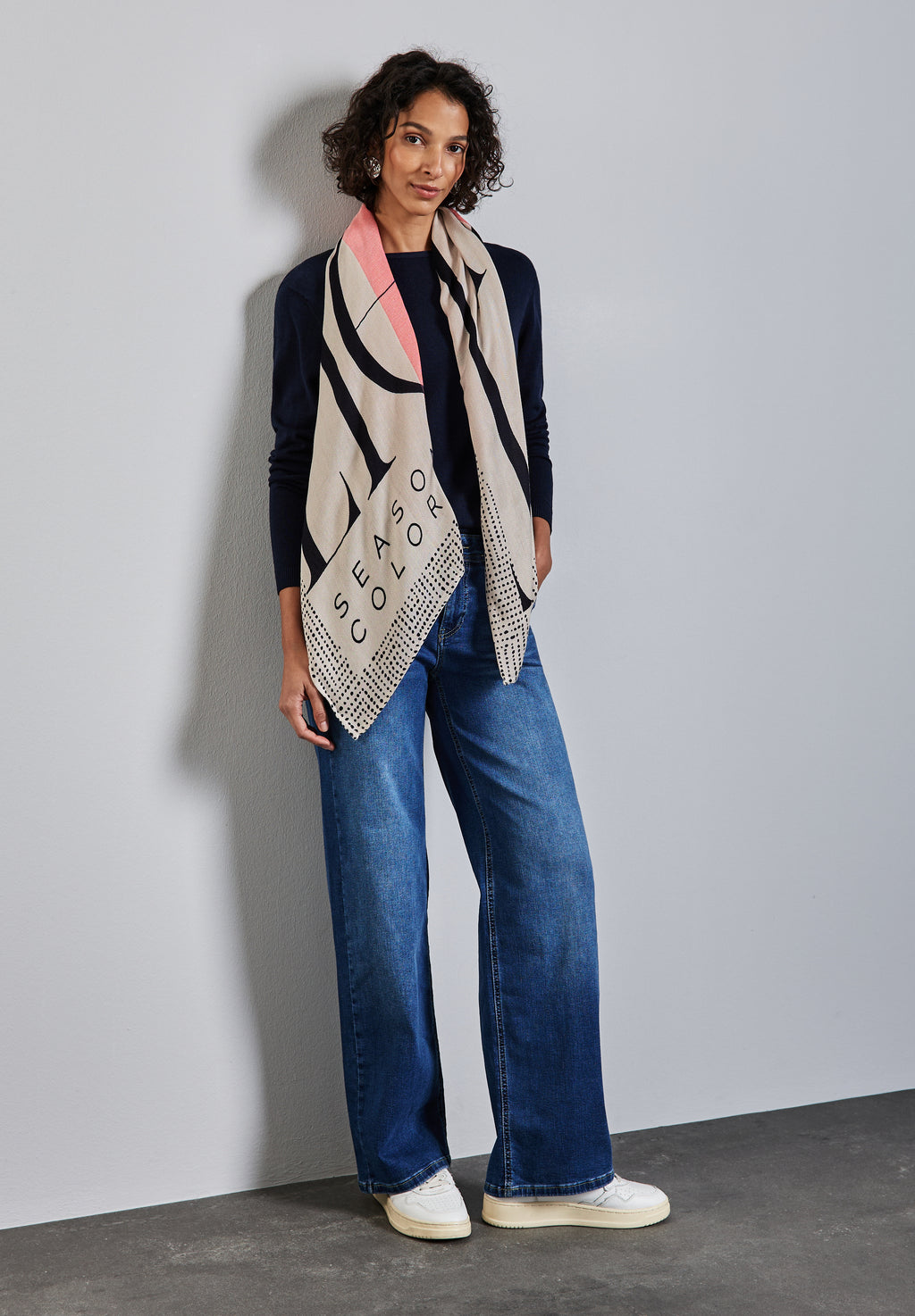 Strukturtuch mit Print