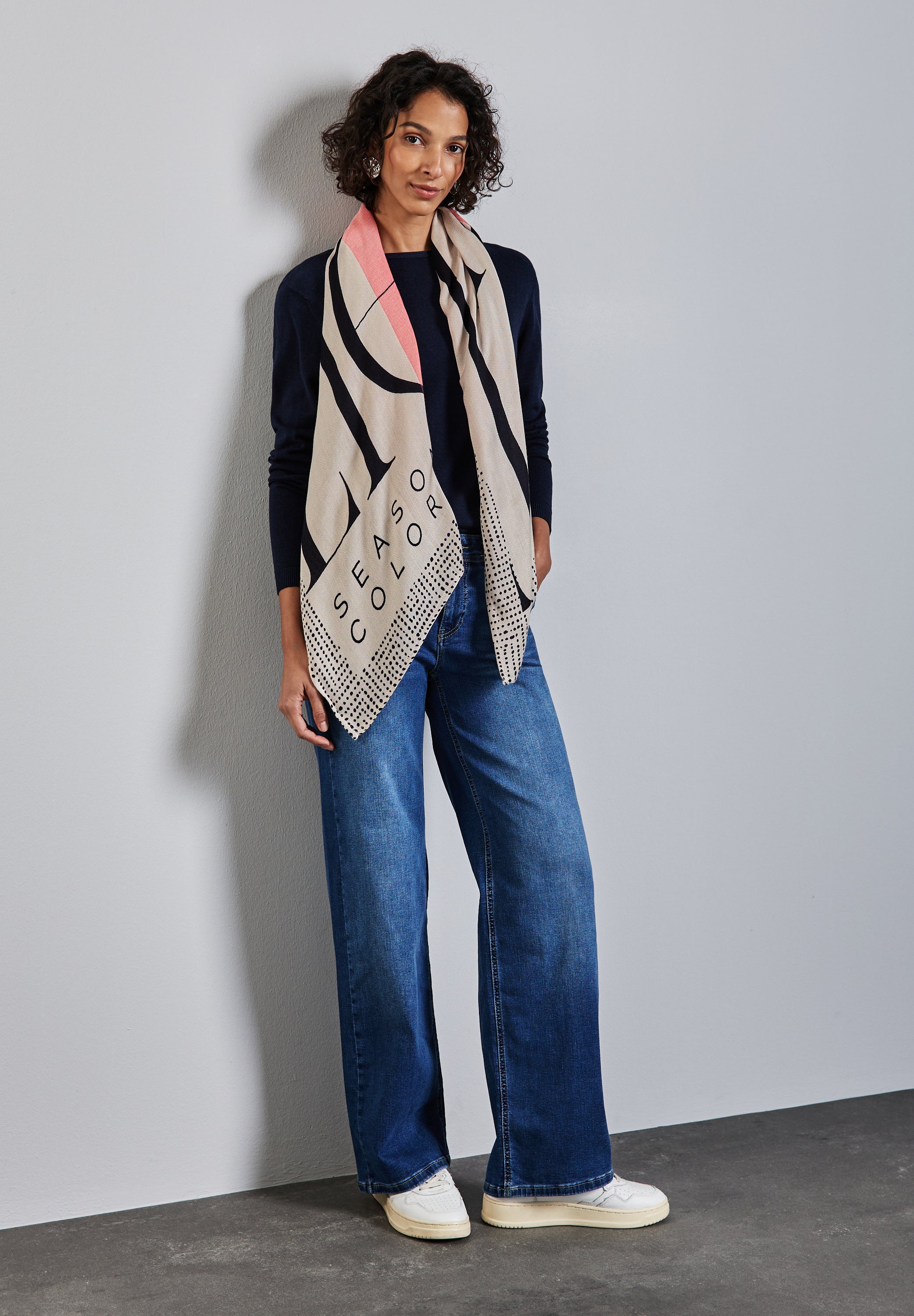 Strukturtuch mit Print