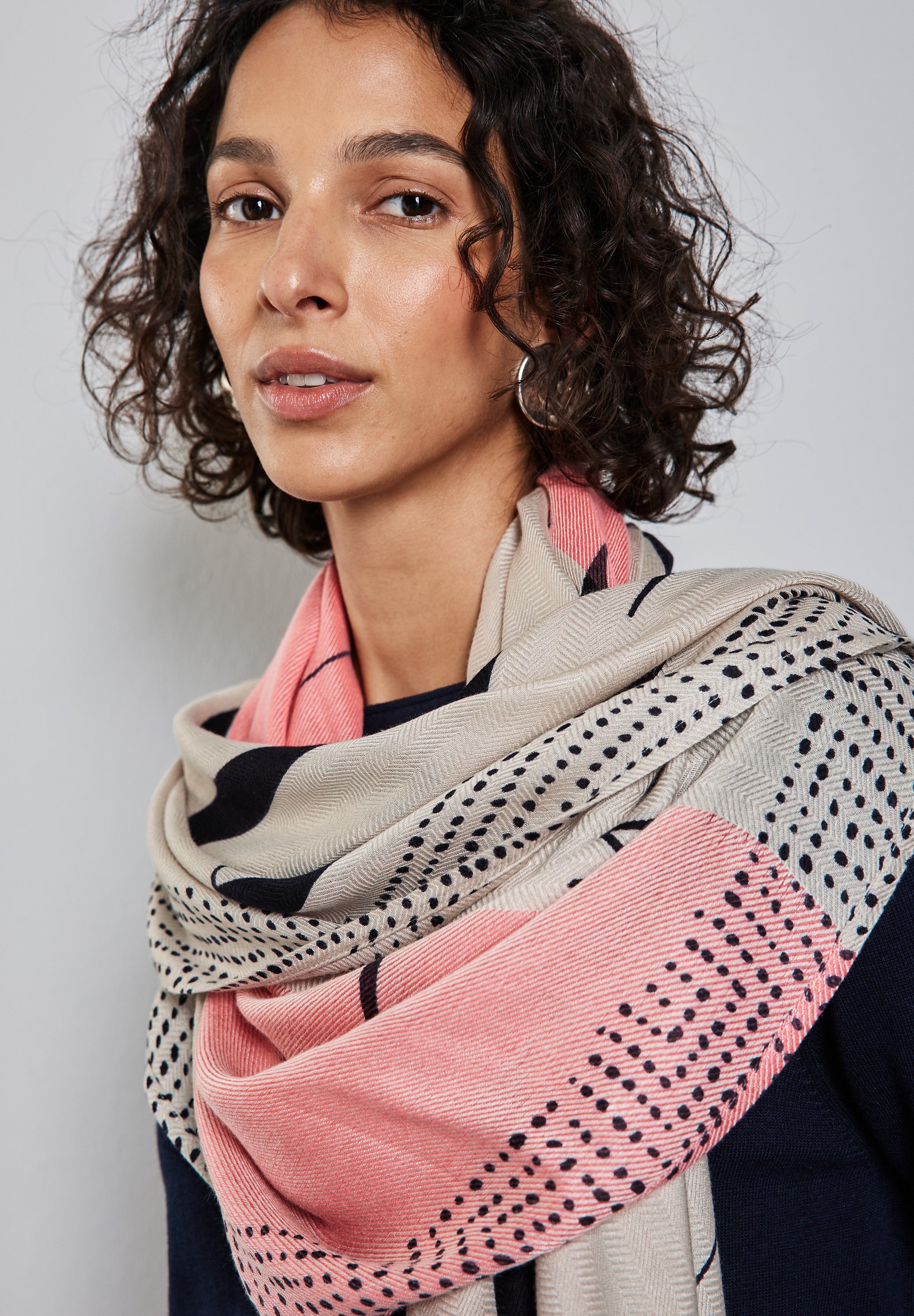 Strukturtuch mit Print