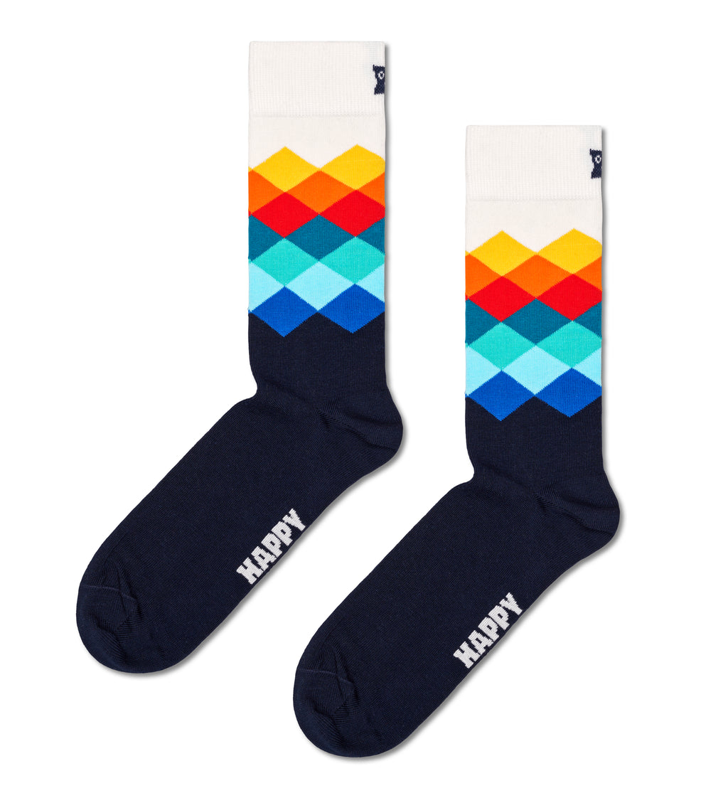 Faded Diamond Sock