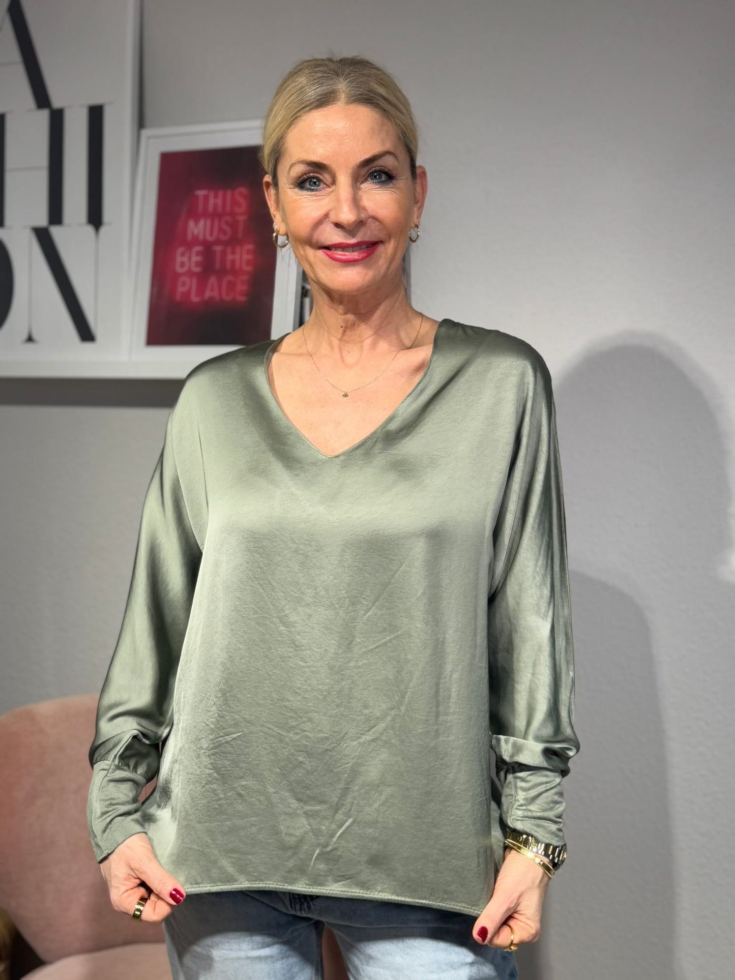 Da. Bluse V-neck
