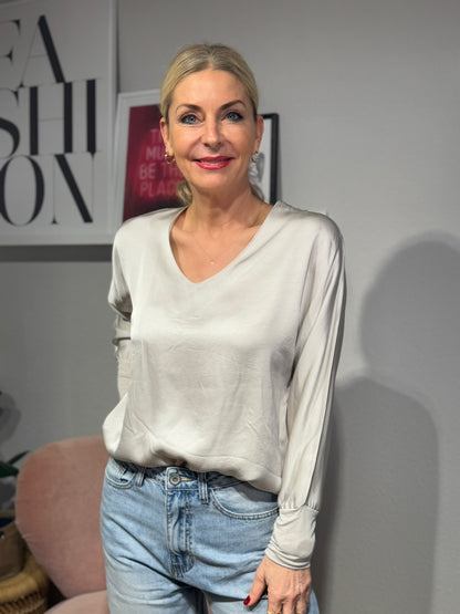 Da. Bluse V-neck