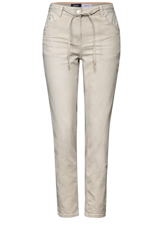 Gestreifte Casual Fit Jeans