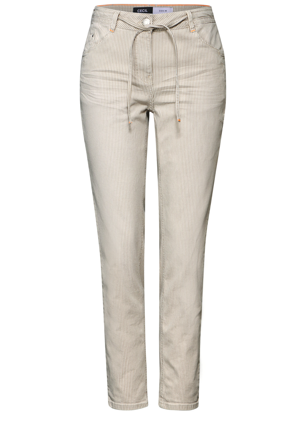 Gestreifte Casual Fit Jeans