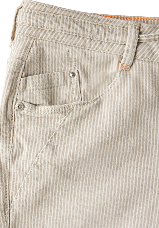 Gestreifte Casual Fit Jeans