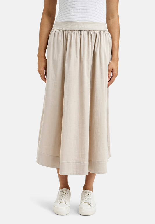 Midiskirt w elastic waistband