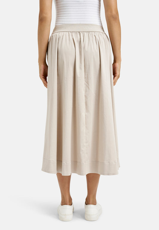 Midiskirt w elastic waistband