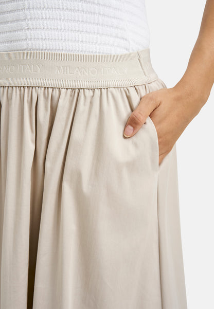 Midiskirt w elastic waistband