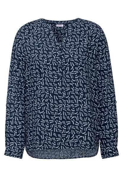 Bluse mit Minimal Print