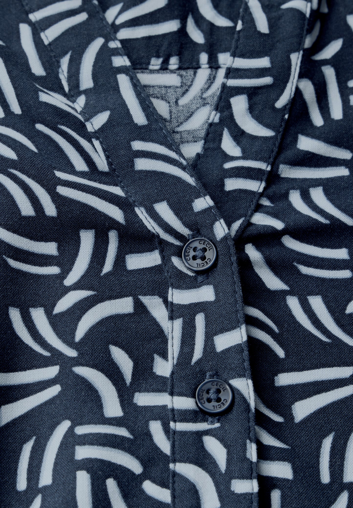 Bluse mit Minimal Print