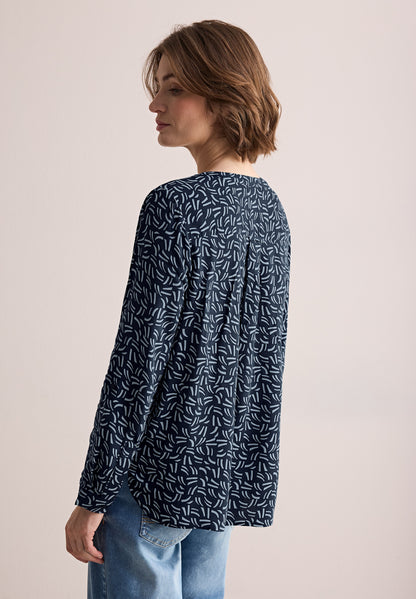 Bluse mit Minimal Print