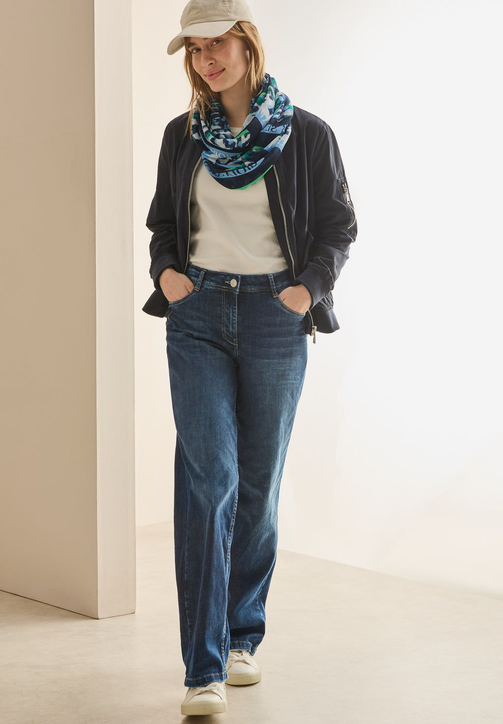 Gemusterter Loop Schal