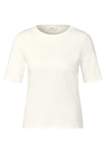 Basic Rippstruktur T-Shirt