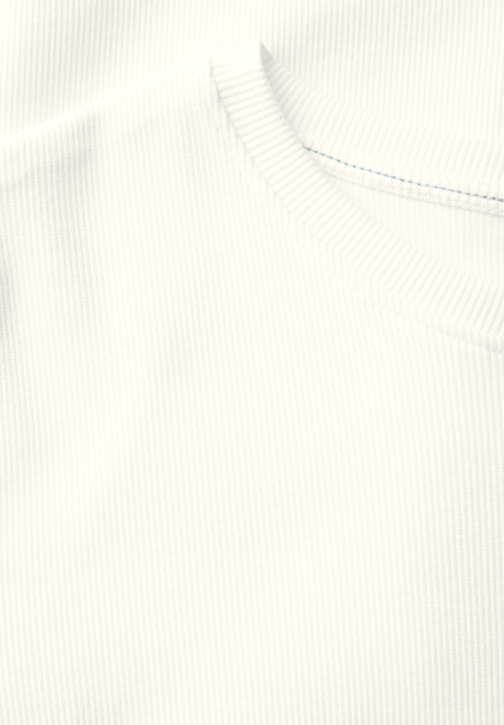 Basic Rippstruktur T-Shirt