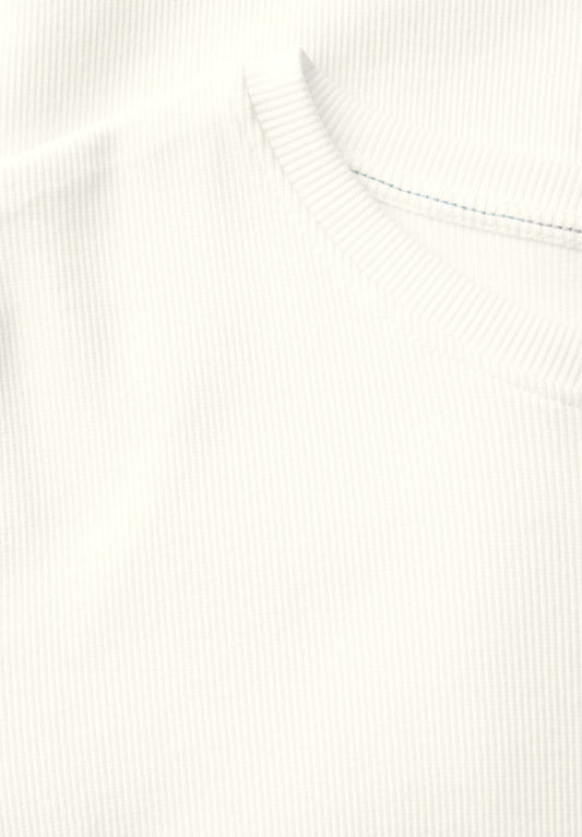 Basic Rippstruktur T-Shirt