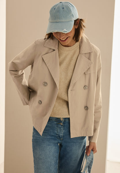 Kurze Trench Jacke
