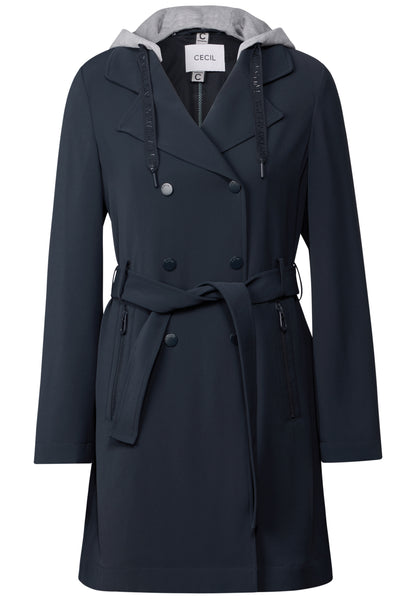 Trenchcoat mit Kapuze