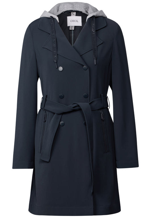 Trenchcoat mit Kapuze