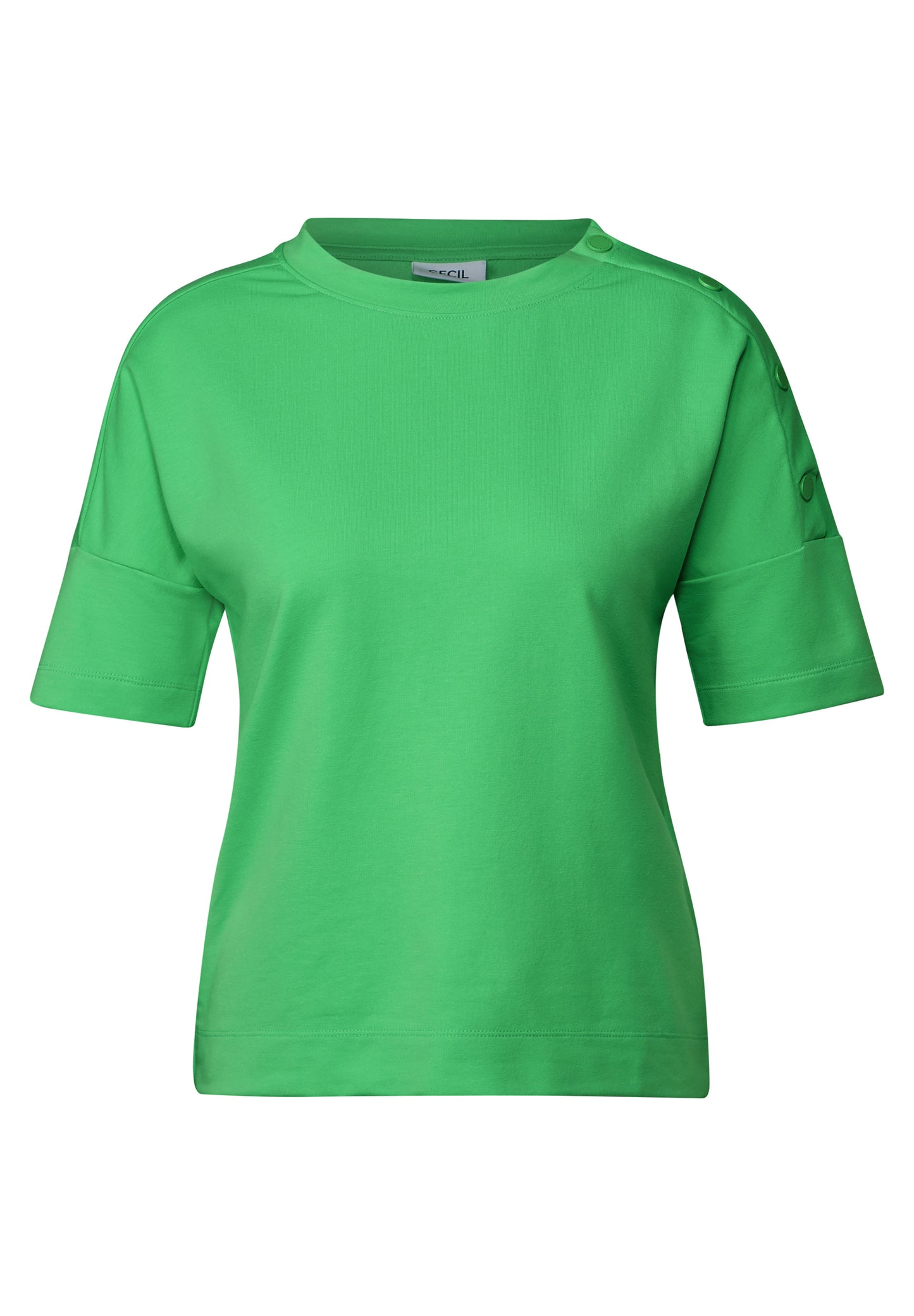 T-Shirt mit Knopfdetail