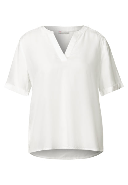Bluse in Unifarbe