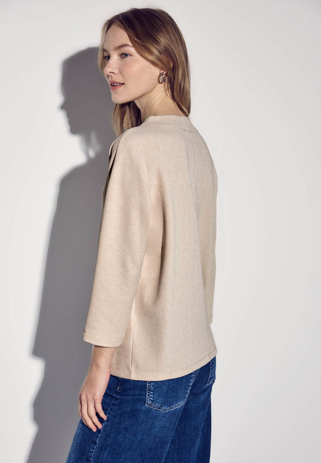 Two-Tone Strukturshirt