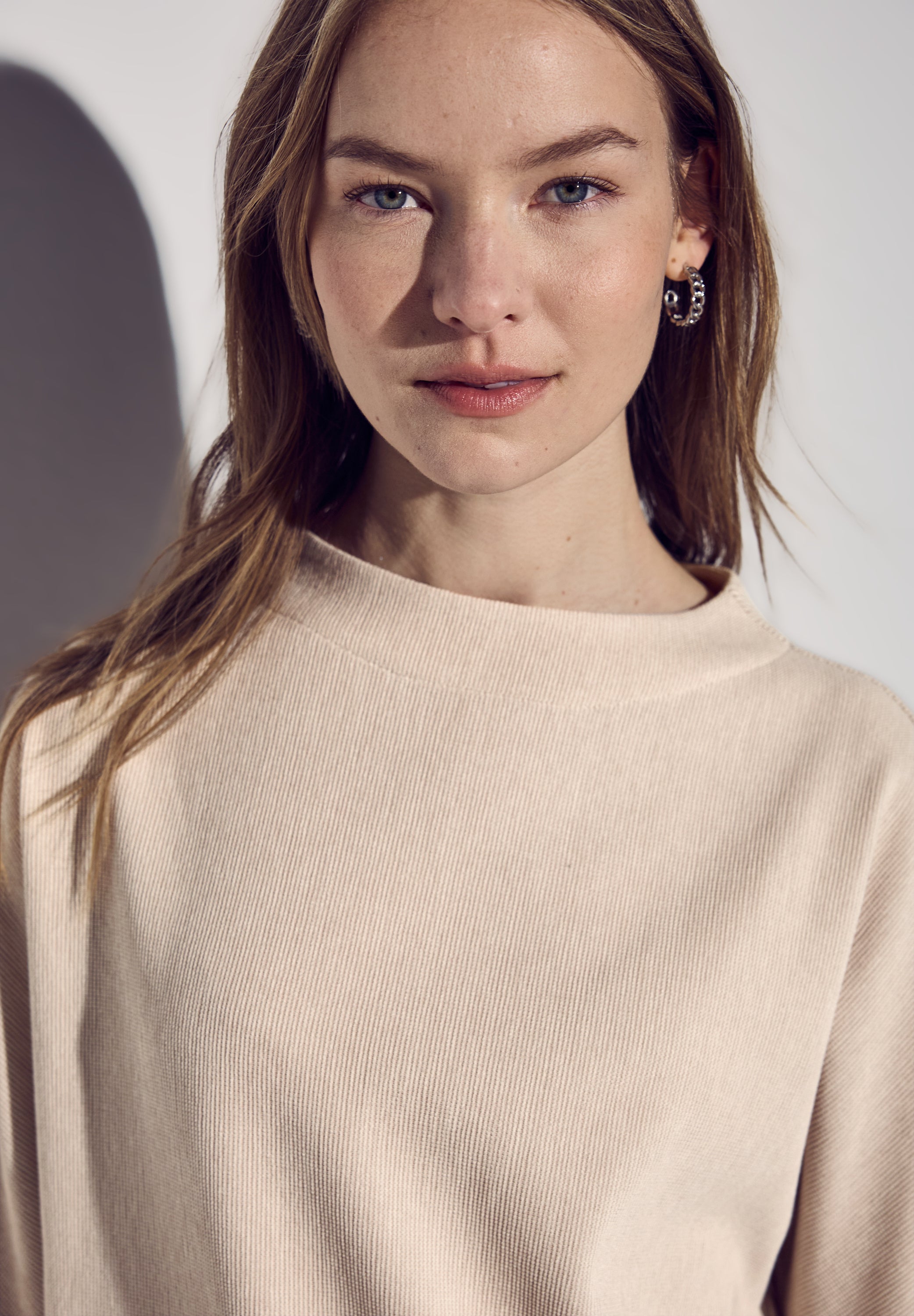 Two-Tone Strukturshirt