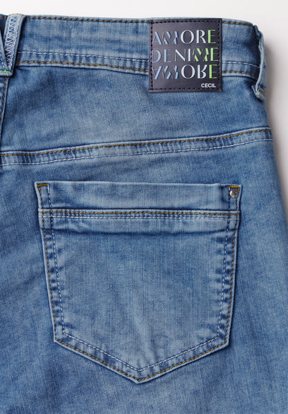 Jeans mit Cargo-Look Taschen
