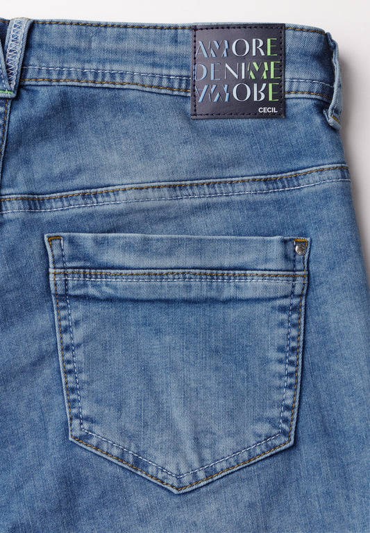 Jeans mit Cargo-Look Taschen