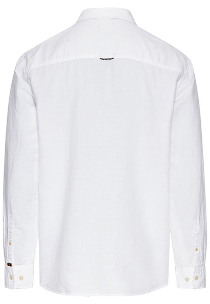Langarm-Leinenhemd mit Soft-Wash-Veredelung