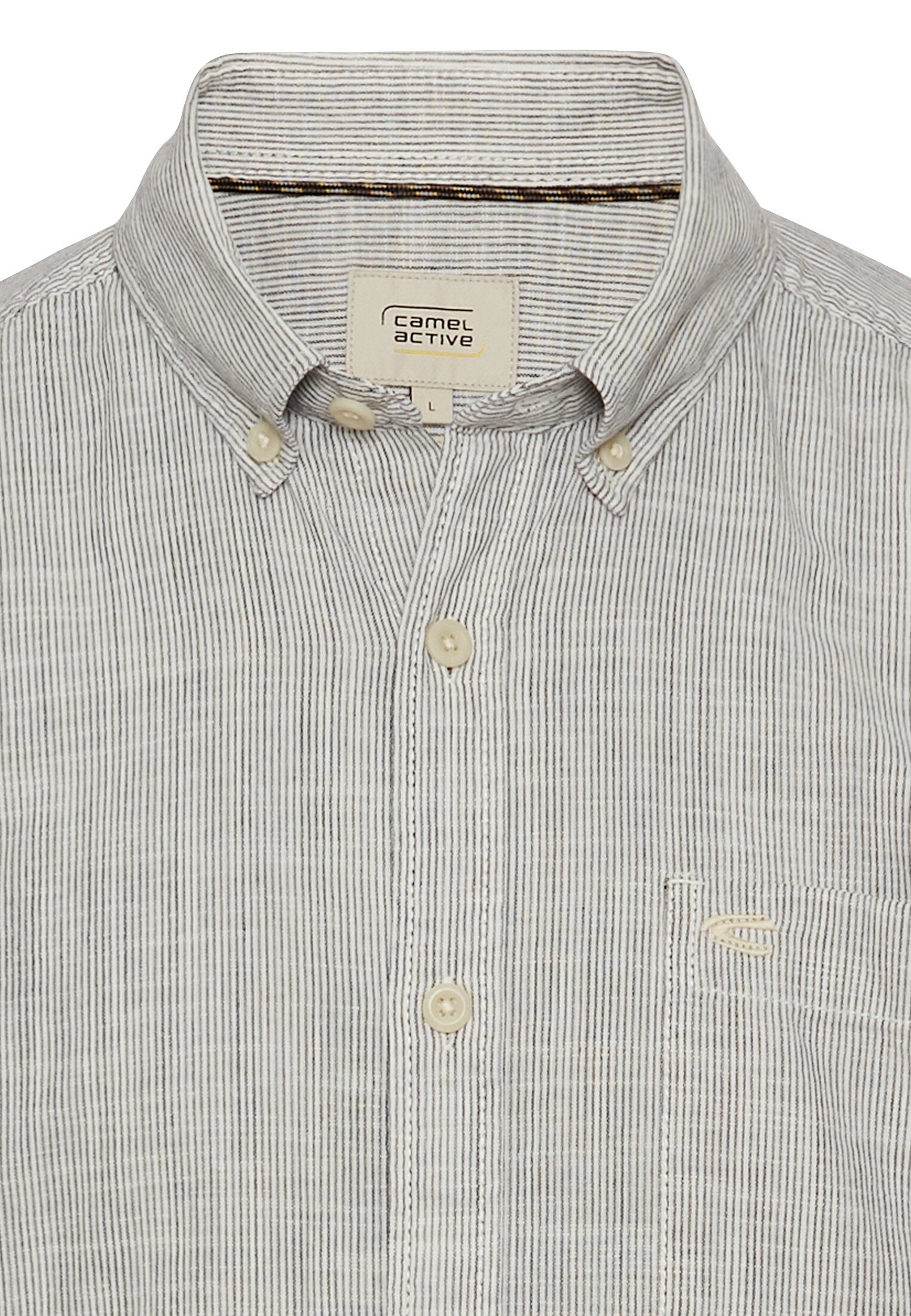 Kurzarmhemd mit Strukturmuster