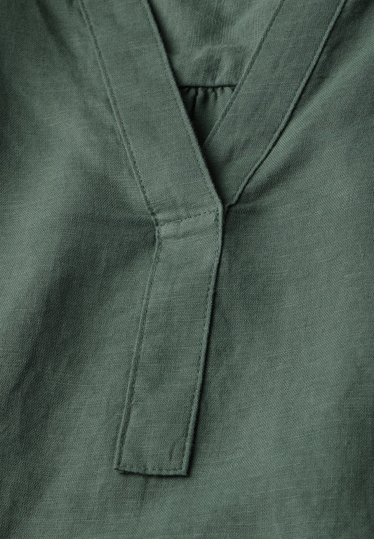 Bluse in Unifarbe