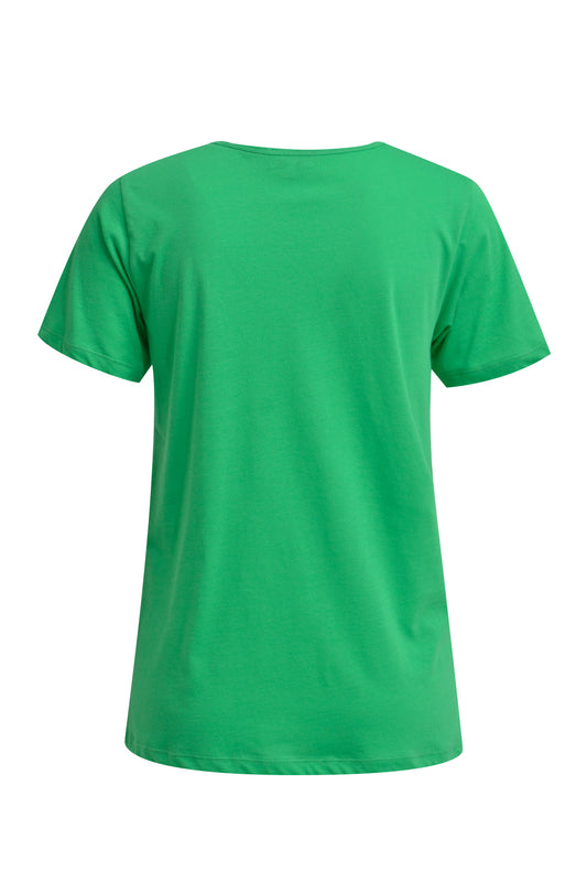 T-Shirt w roundneck, 1/4 sleeves