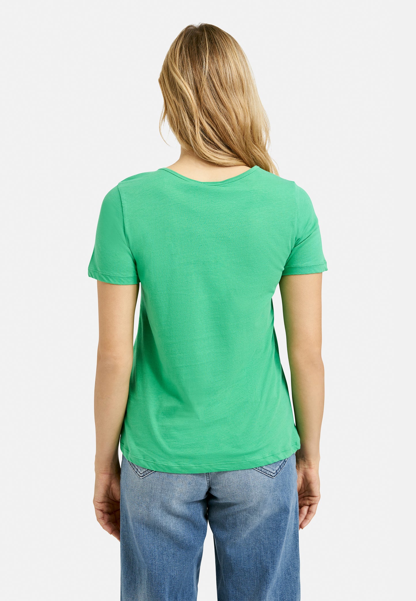 T-Shirt w roundneck, 1/4 sleeves