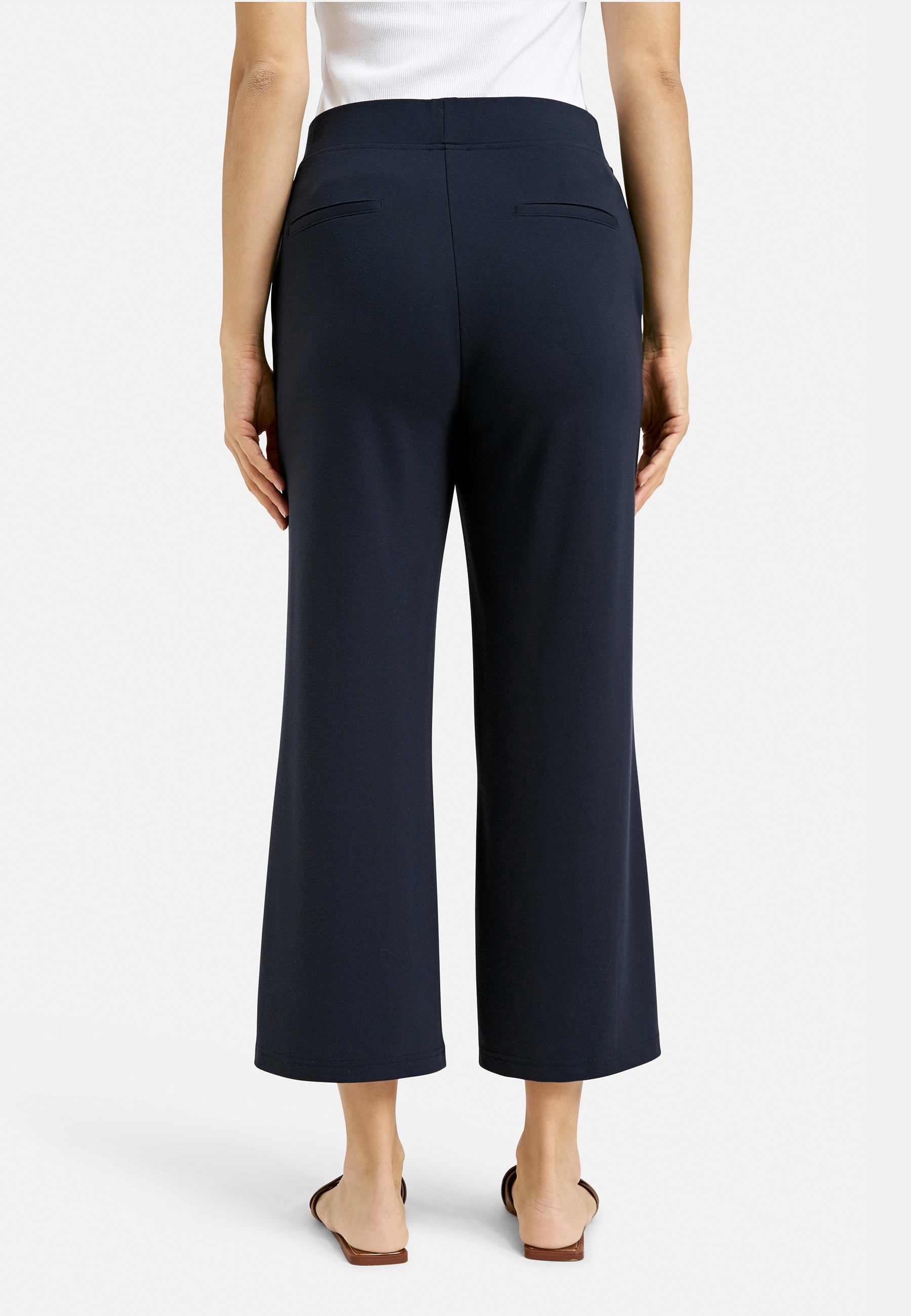 culotte pants w elastic wb, french pockets