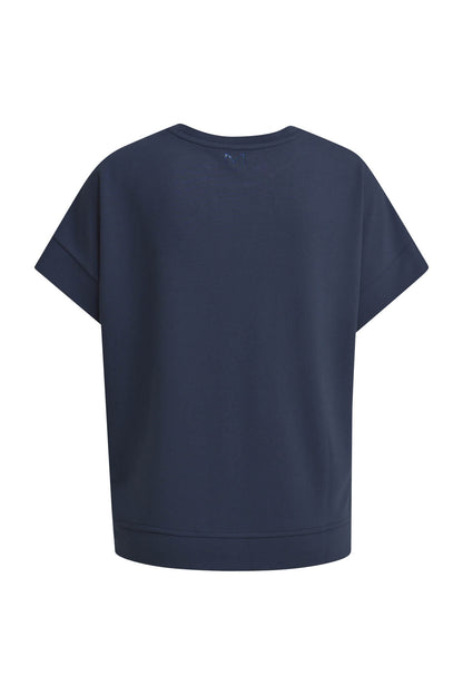 Sweatshirt w roundneck, oversized shoulders, cuffs