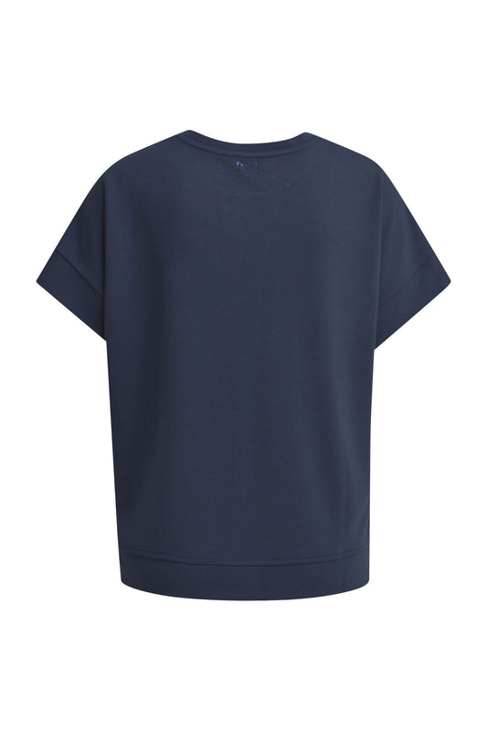 Sweatshirt w roundneck, oversized shoulders, cuffs
