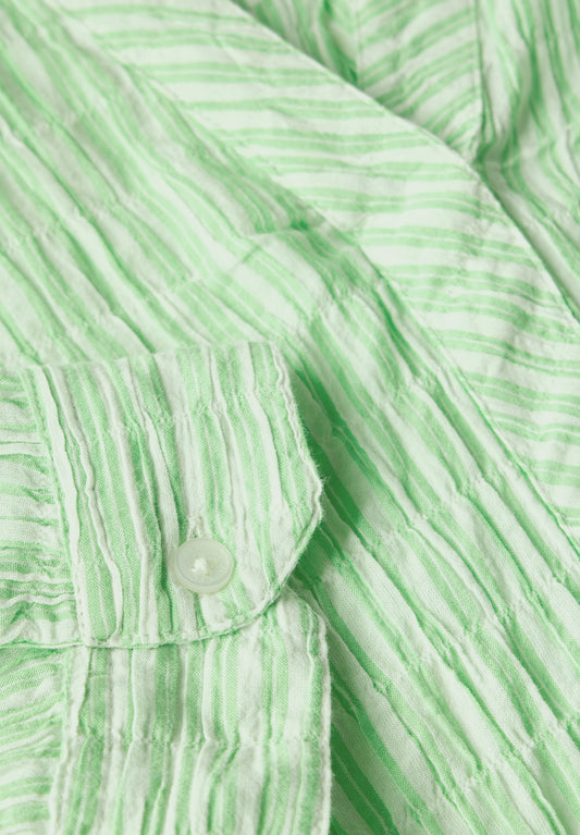 Gestreifte Seersucker Bluse