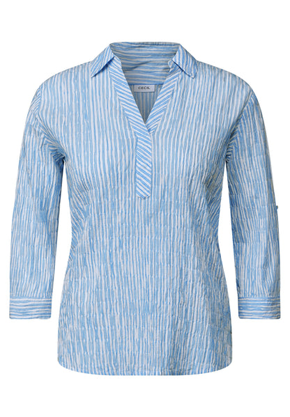 Gestreifte Seersucker Bluse
