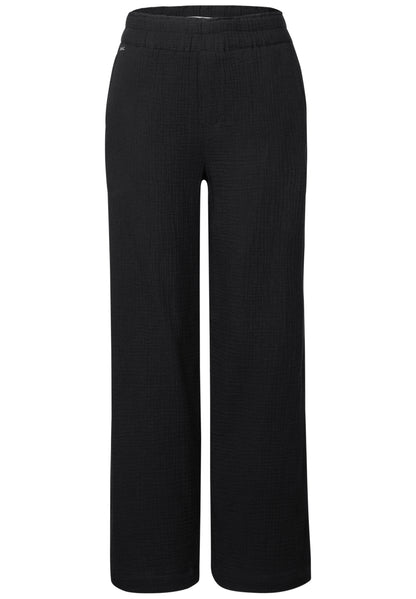 Wide Leg Musselin Hose